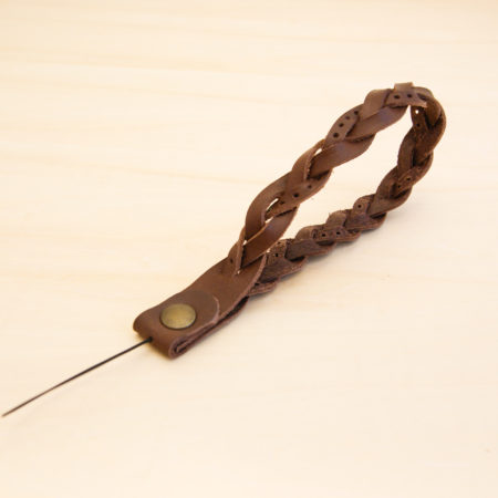 リストストラップ レザー編み込み - Bottega Glicine - 革製品専門店