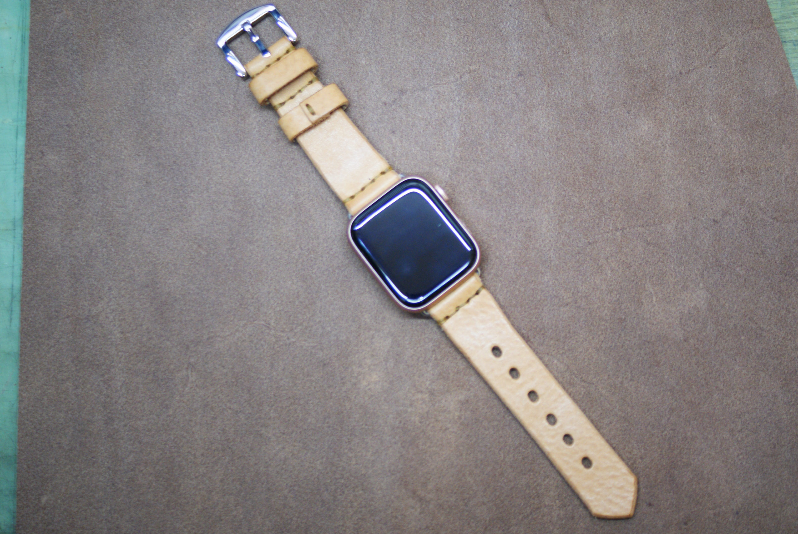 アップルウォッチバンド 革製 Apple Watch Bands in Leather ナチュラル Bottega Glicine 革製品専門店